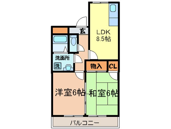 サンフラワー一番の物件間取画像